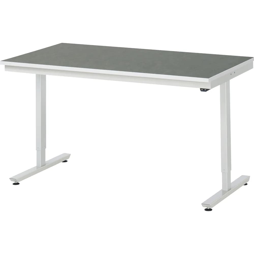 RAU. - Arbeitstisch adlatus 150, Linoleumplatte 1500 x 800mm
