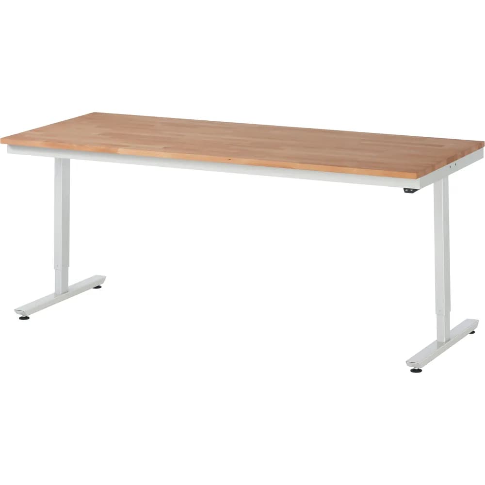 RAU. - Arbeitstisch adlatus 150, Buche-Massiv-Platte 2000 x 800mm