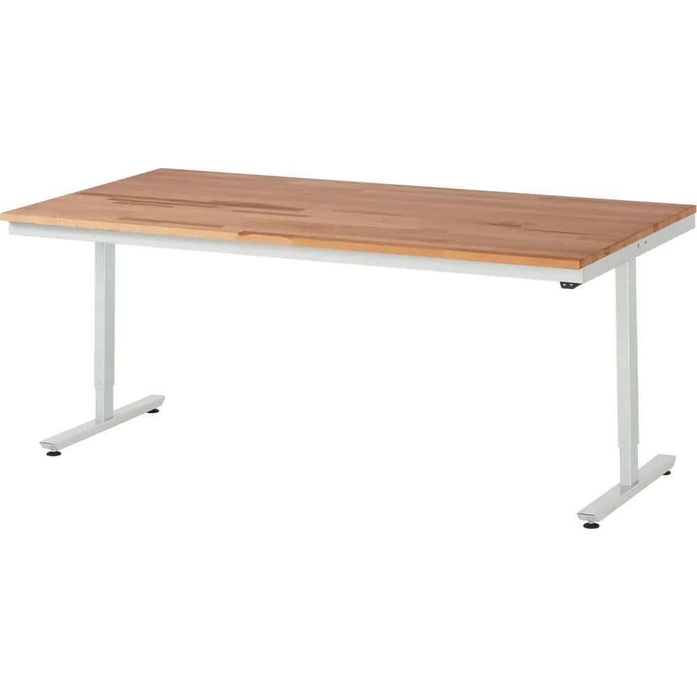 RAU. - Arbeitstisch adlatus 150, Buche-Massiv-Platte 2000 x 1000mm