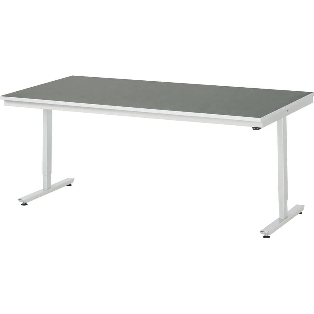 RAU. - Arbeitstisch adlatus 150, Linoleumplatte 2000 x 1000mm