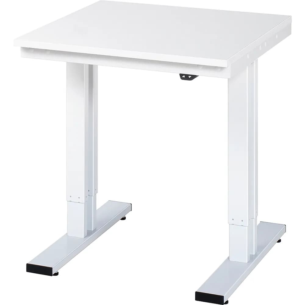 RAU. - Werktisch adlatus 300, EGB-Melamin-Platte, 750 x 800 x 720-1120mm