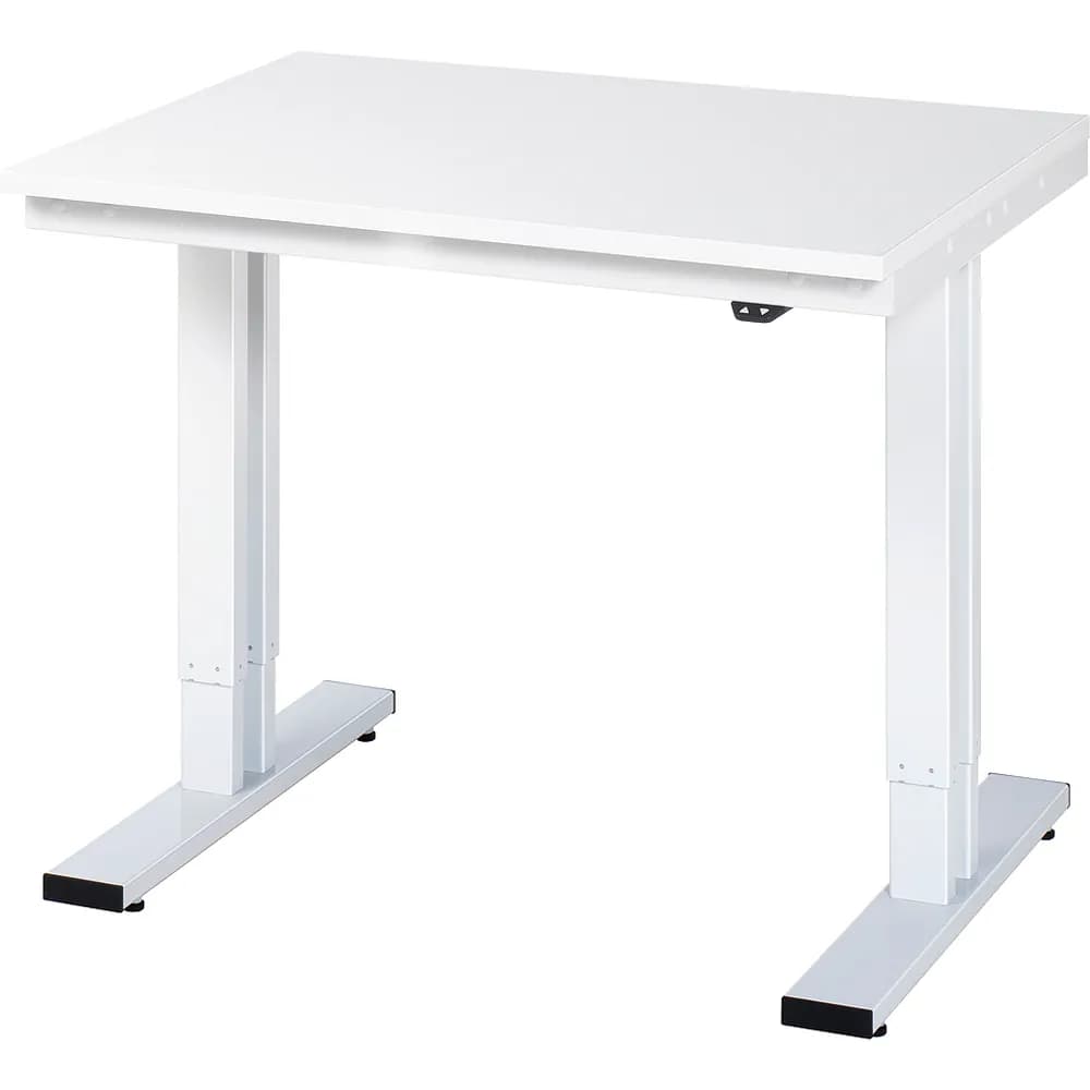 RAU. - Werktisch adlatus 300, EGB-Melamin-Platte, 1000 x 800 x 720-1120mm