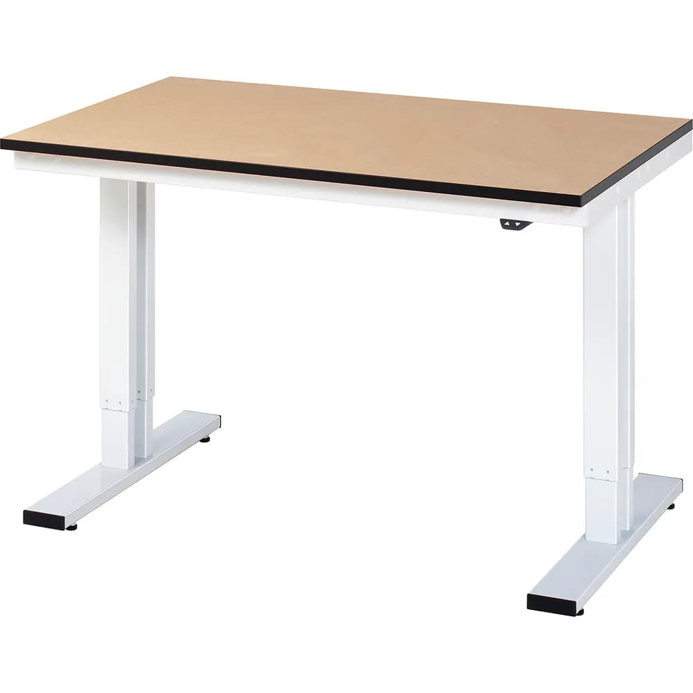 RAU. - Werktisch adlatus 300, MDF-Platte, 1250 x 800 x 720-1120mm