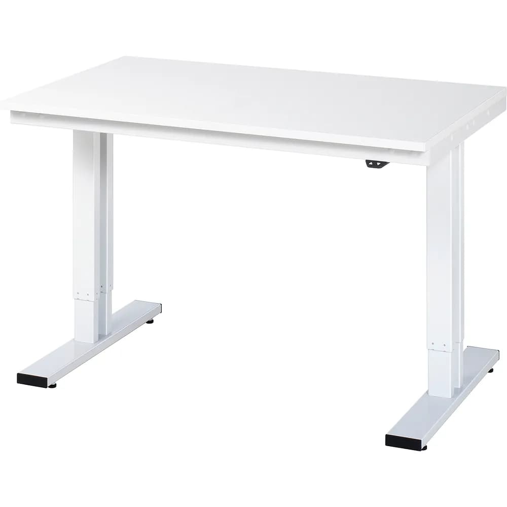 RAU. - Werktisch adlatus 300, Melaminplatte, 1250 x 800 x 720-1120mm