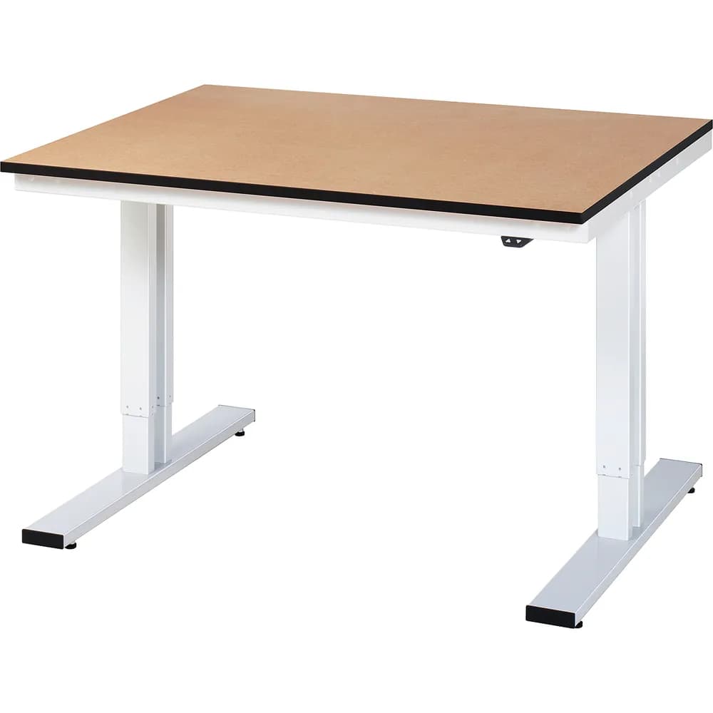 RAU. - Werktisch adlatus 300, MDF-Platte, 1250 x 1000 x 720-1120mm