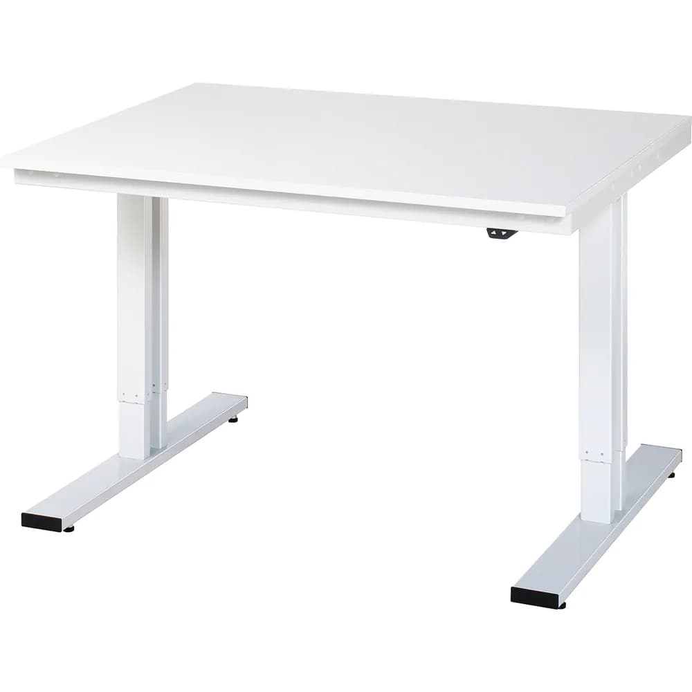 RAU. - Werktisch adlatus 300, EGB-Melamin-Platte, 1250 x 1000 x 720-1120mm
