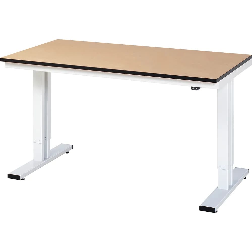 RAU. - Werktisch adlatus 300, MDF-Platte, 1500 x 800 x 720-1120mm