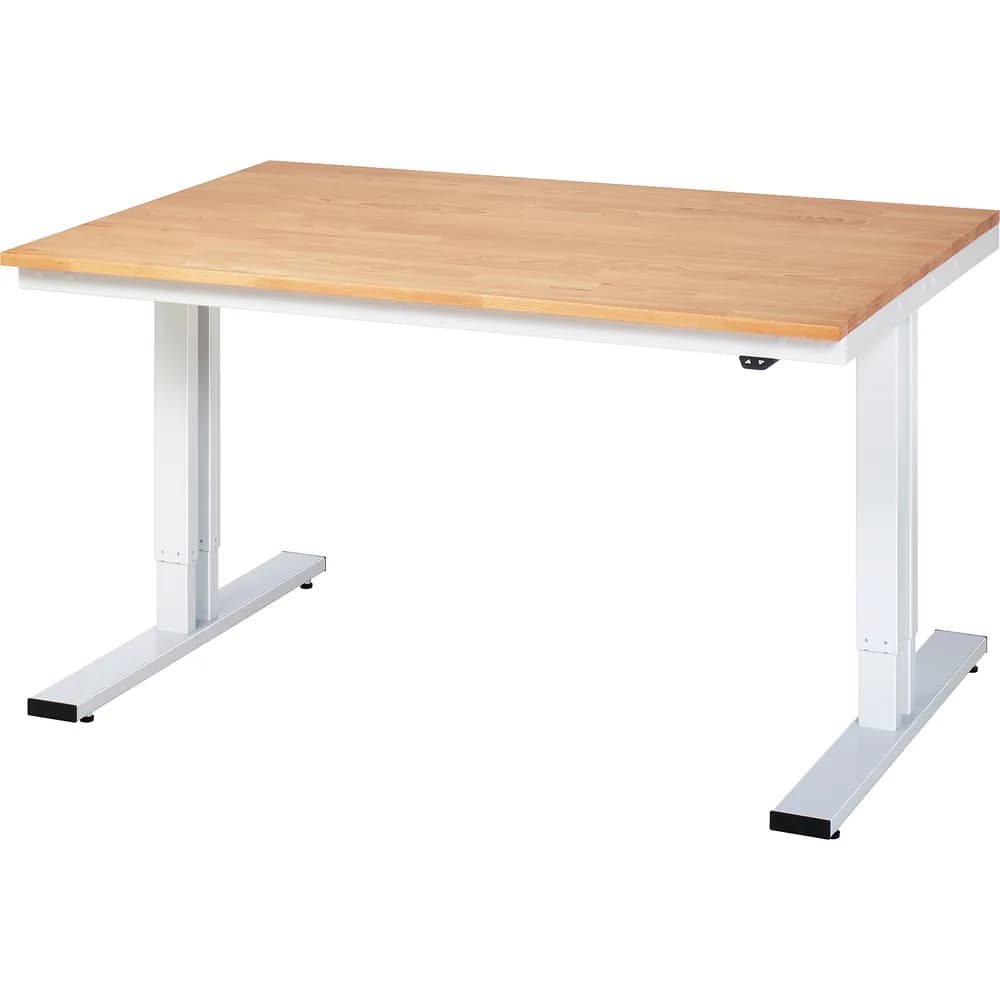 RAU. - Werktisch adlatus 300, Bucheplatte, 1500 x 1000 x 720-1120mm
