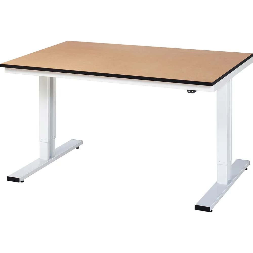 RAU. - Werktisch adlatus 300, MDF-Platte, 1500 x 1000 x 720-1120mm
