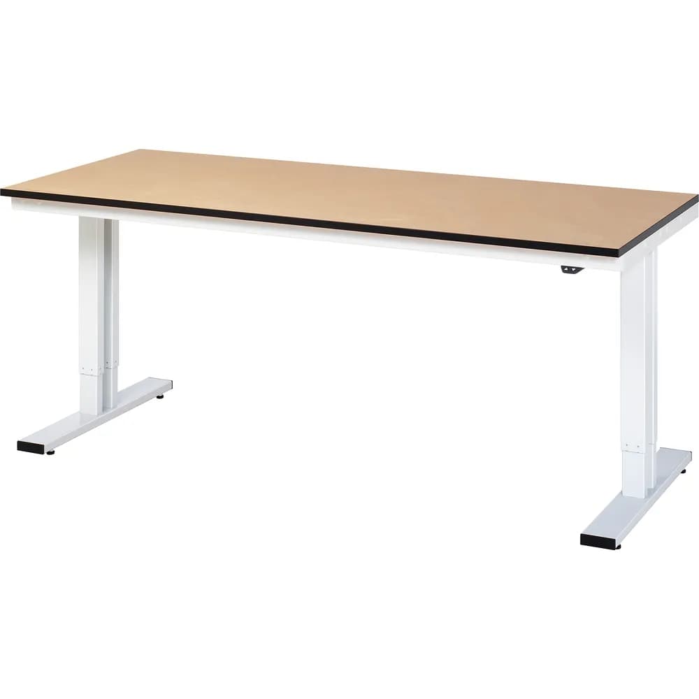 RAU. - Werktisch adlatus 300, MDF-Platte, 2000 x 800 x 720-1120mm