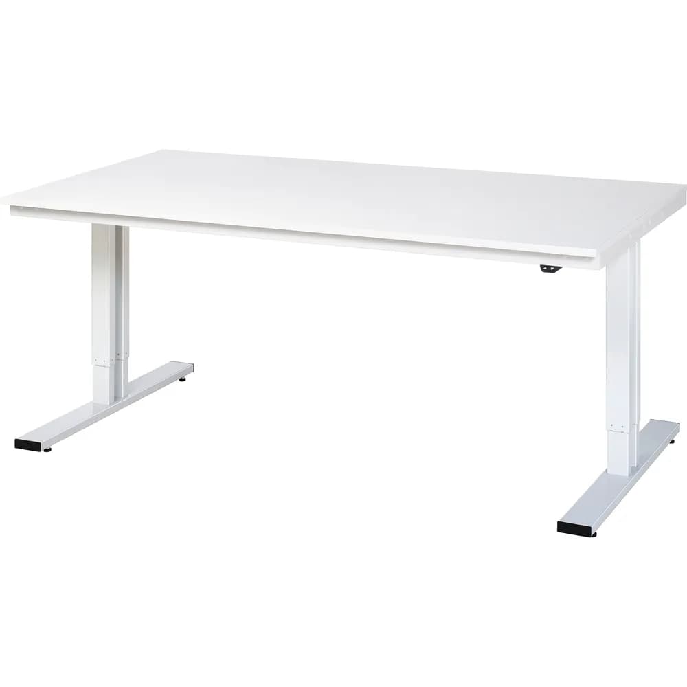 RAU. - Werktisch adlatus 300, Melaminplatte, 2000 x 1000 x 720-1120mm
