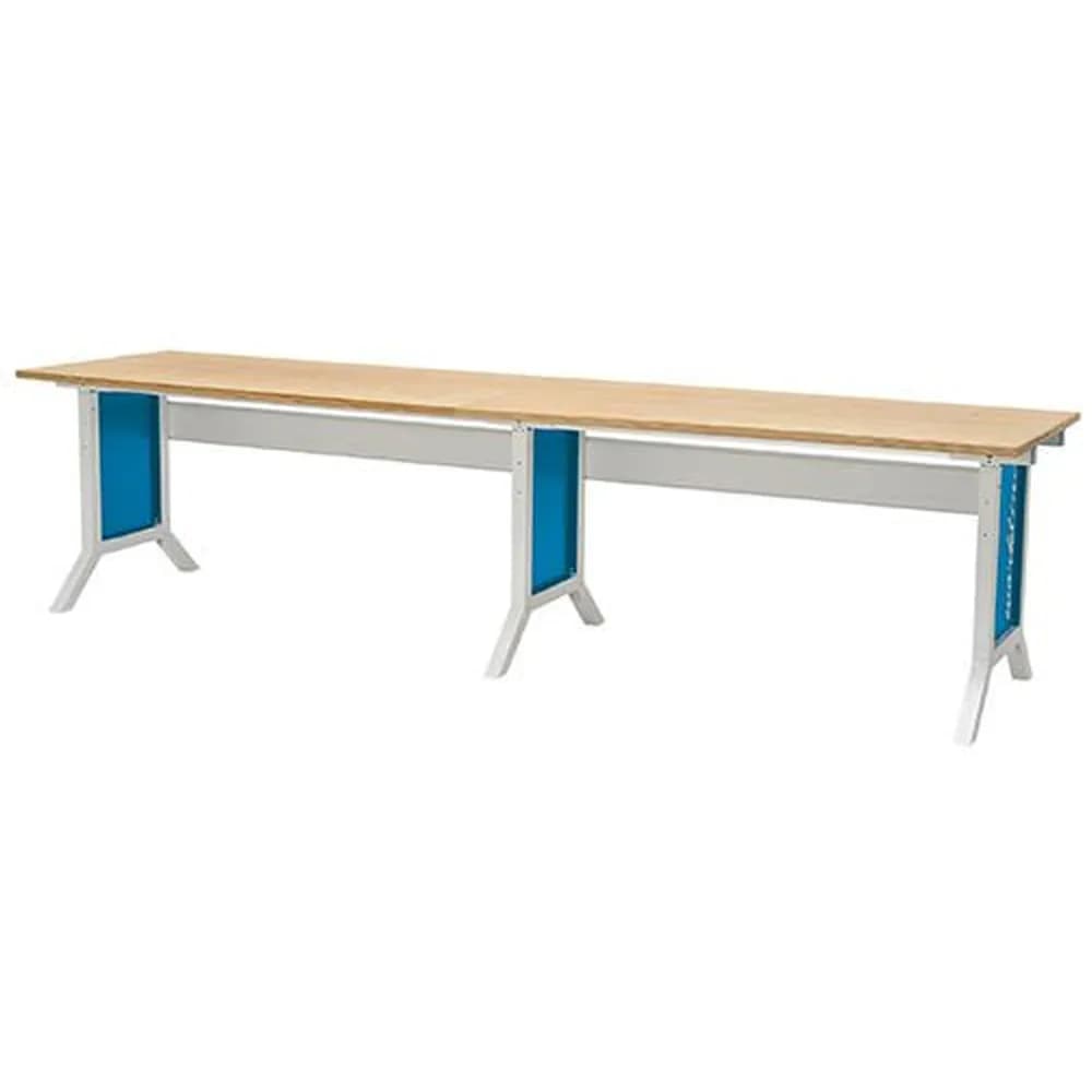 bedrunka+hirth - Workline-Arbeitstisch Breite 3000 mm, höhenverstellbar mit Klemmfeststellung, Maße in mm (B x T x H): 3000 x 750 x 735 - 1100