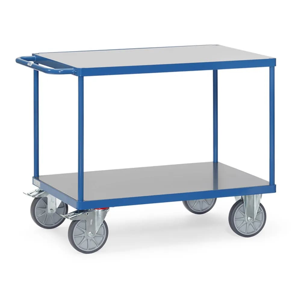 fetra® - Tischwagen 2403 mit Hart-PVC-Plattformen, Tragkraft 600kg