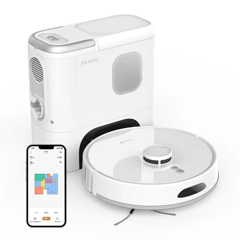 Robot Aspirateur 11 en 1 – Vadrouille Humide & Sèche, Auto-Vidange, 4000Pa, Wi-Fi, Tuya APP, Soins Animaliers