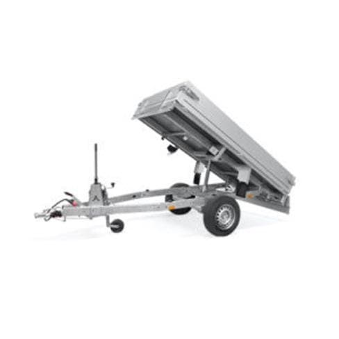 Remorque Benne Manuelle Anssems KLTB – 1300 kg PTAC, 251 x 150 cm, Basculement Hydraulique Arrière