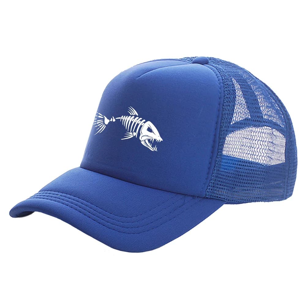 Casquette Trucker Pour Pêcheur (Modèle: Bleu)