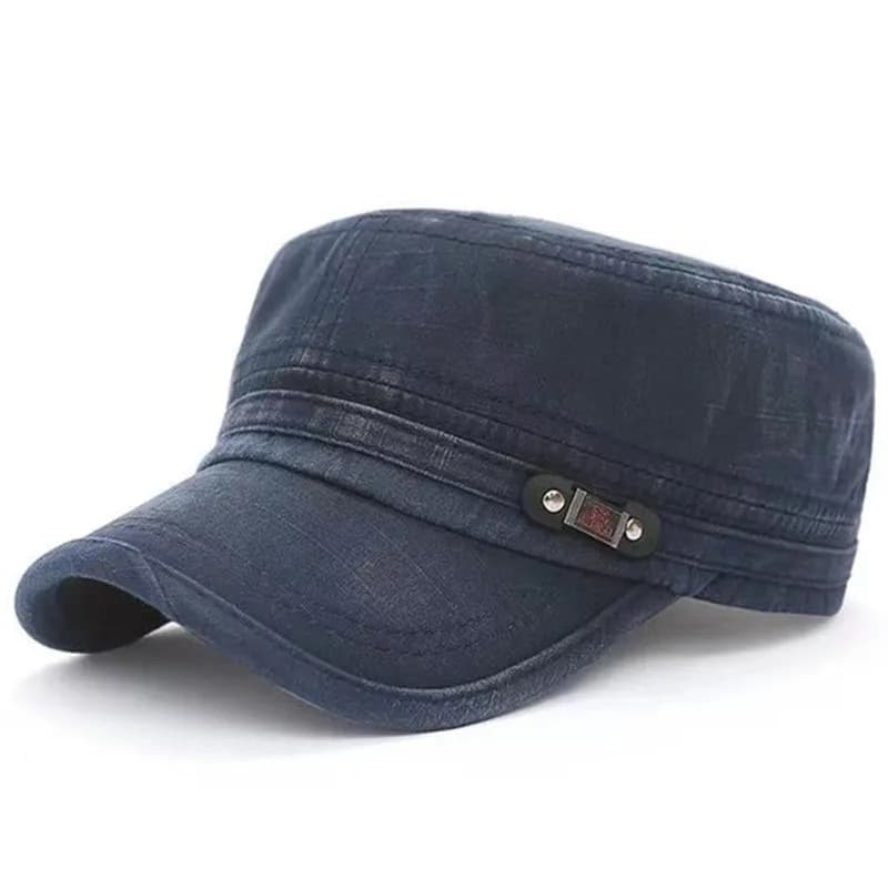Casquette Militaire en Coton Délavé (Modèle: Navy)