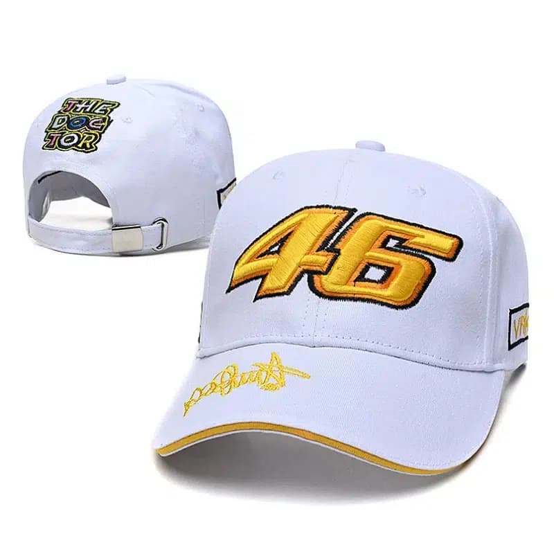 Casquette Réglable 46 Valentino Rossi (Modèle: Blanc)