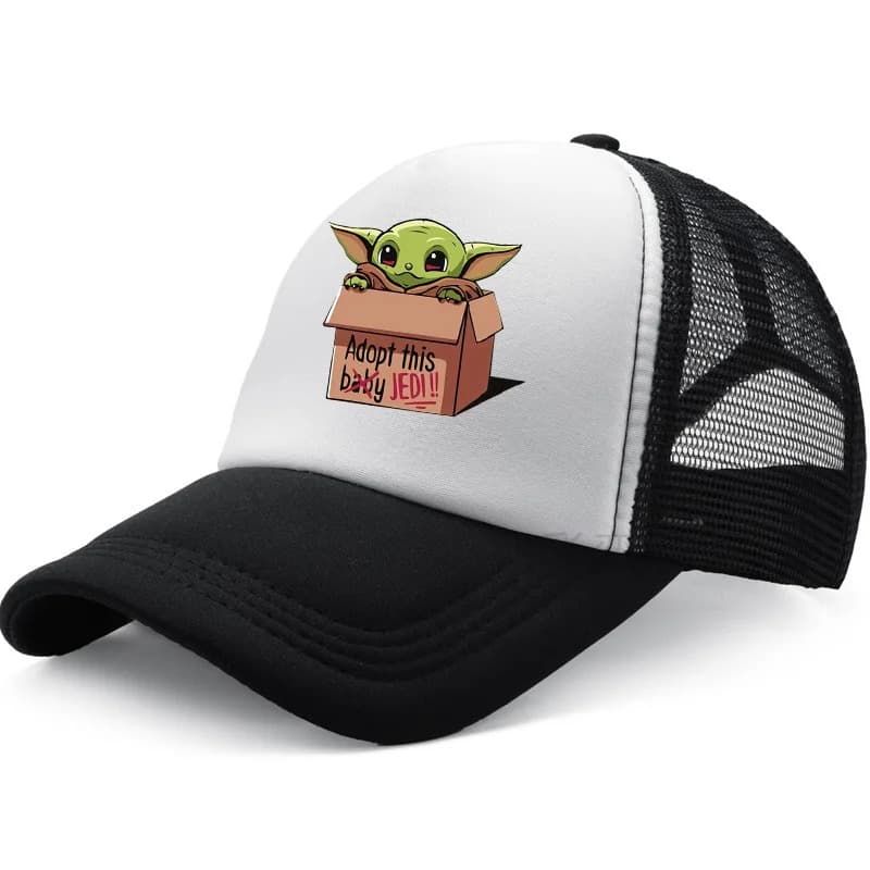 Casquette Star Wars Adopte Bébé Yoda (Modèle: Blanc)