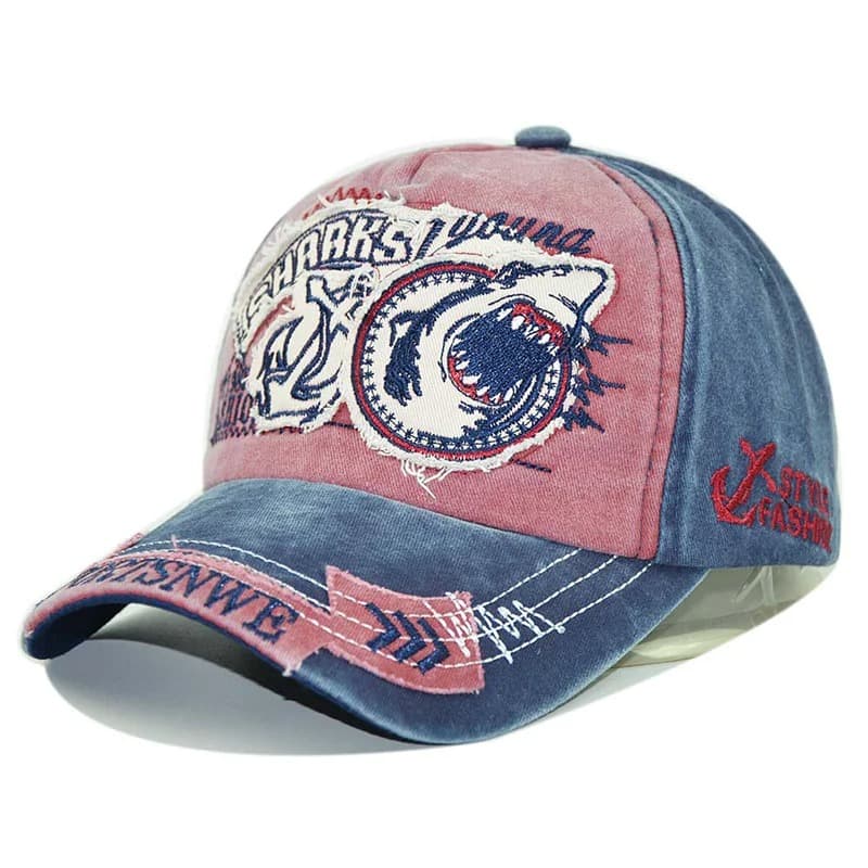 Casquette de Pêcheur Motif Requin (Modèle: Saumon)