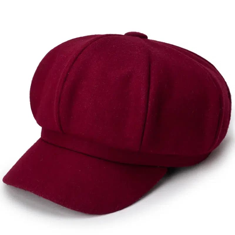 Casquette Beret Classique Pour Femme (Modèle: Bordeaux)