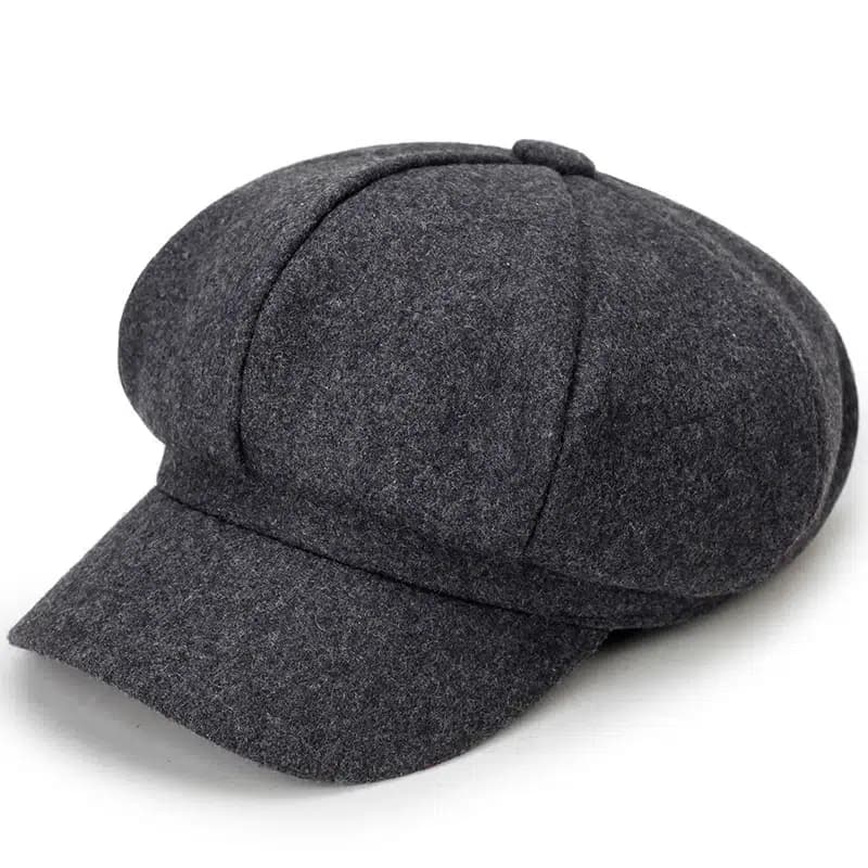 Casquette Beret Classique Pour Femme (Modèle: Gris Foncé)