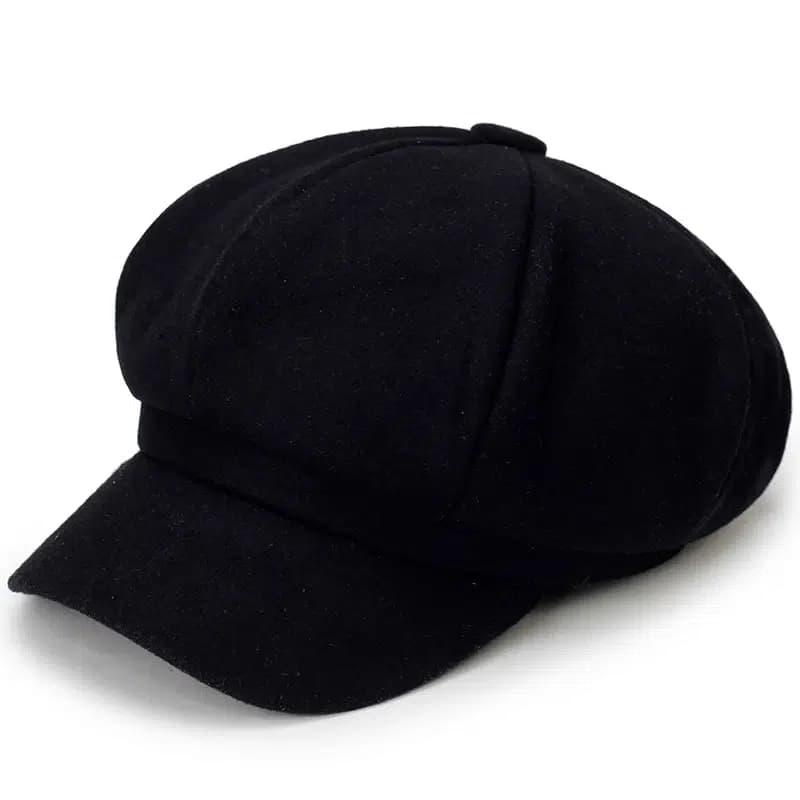 Casquette Beret Classique Pour Femme (Modèle: Noir)