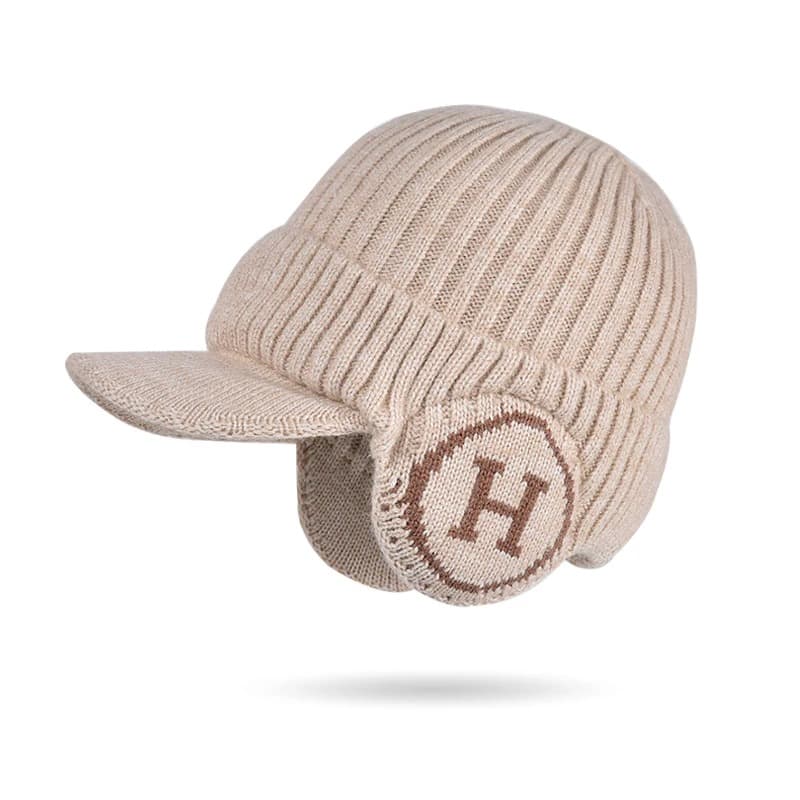 Casquette Bonnet Oreillettes (Modèle: Beige)