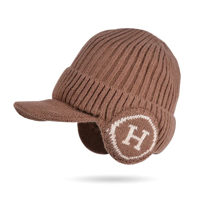 Casquette Bonnet Oreillettes (Modèle: Marron)