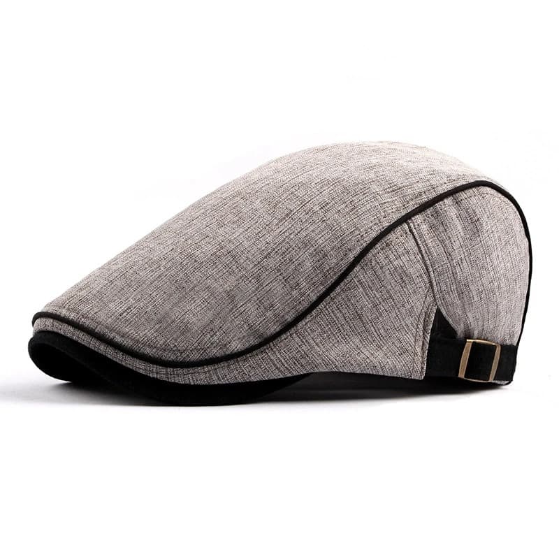 Casquette Unie Plate Réglable (Modèle: Blanc Cassé)