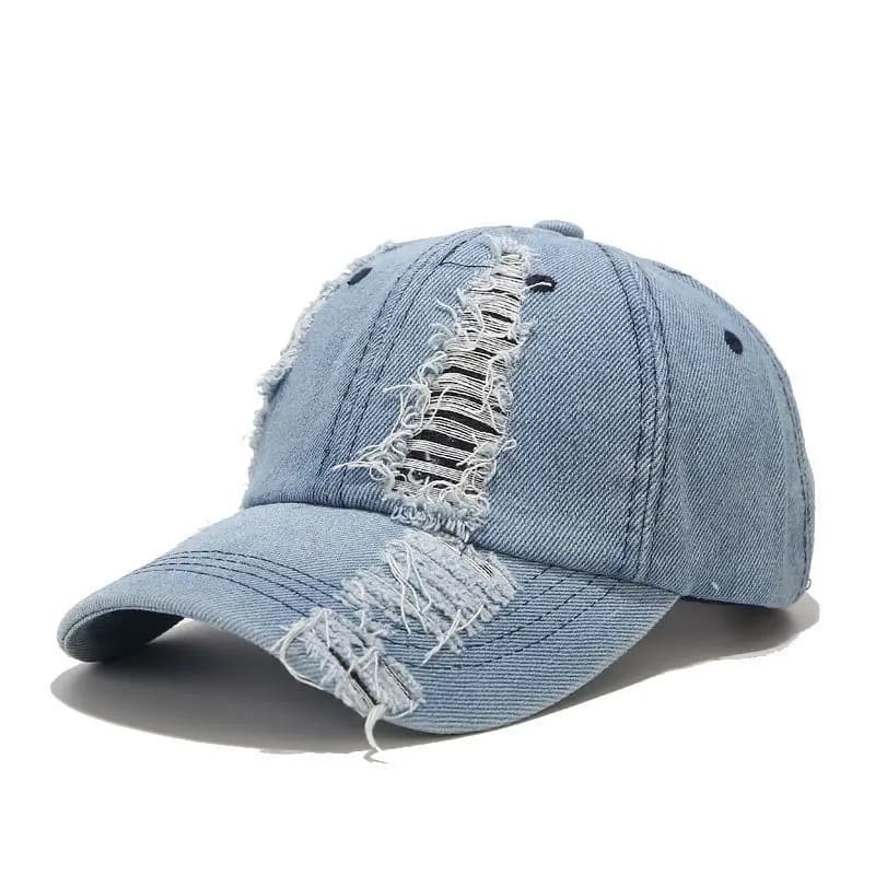 Casquette de Baseball Effet Usagée (Modèle: Bleu)