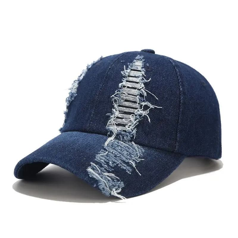 Casquette de Baseball Effet Usagée (Modèle: Jeans)