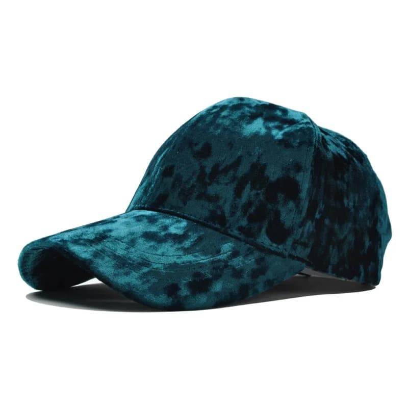 Casquette de Baseball en Velours (Modèle: Vert)