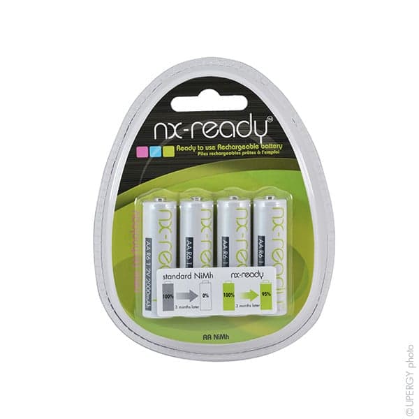 NX - Accus NiMH blister x4 AA NX READY 1.2V 2000mAh