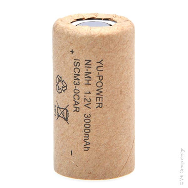 Yuasa - Accus NiMH ls SC 1SCM3-0 Cartonné 1.2V 3000mAh