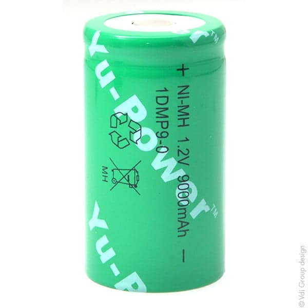 Yuasa - Accus NiMH ls D 1DMP9-0 HD 1.2V 9Ah FT