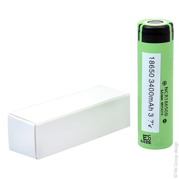 Panasonic - Accus Lithium-Ion PANASONIC NCR18650B 3.6V 3.4Ah FT