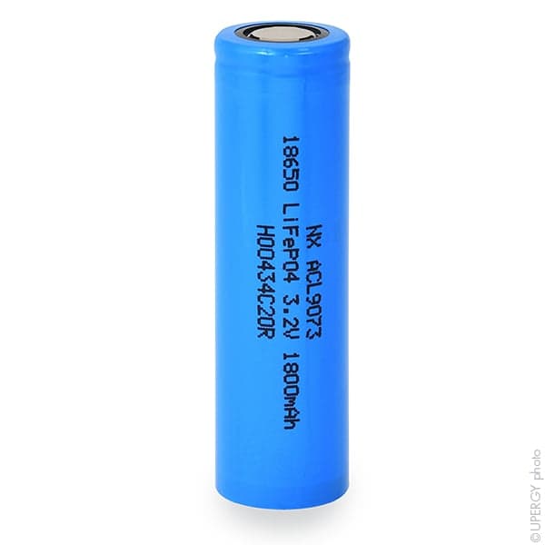 NX - Accus Lithium Fer Phosphate IFR18650 LiFePO4 3.2V 1.8Ah FT