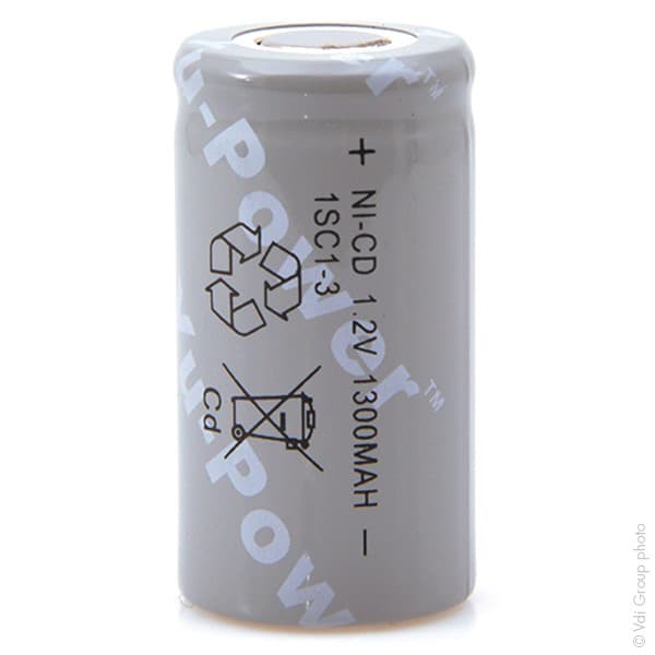 Yuasa - Accu NiCd SC 1SC1-3 1.2V 1300mAh FT