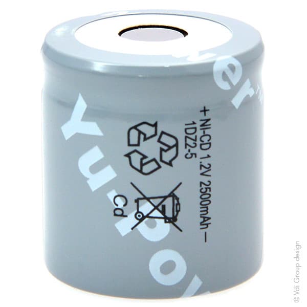Yuasa - Accu NiCd 1/2D 1DZ2-5 1.2V 2500mAh FT