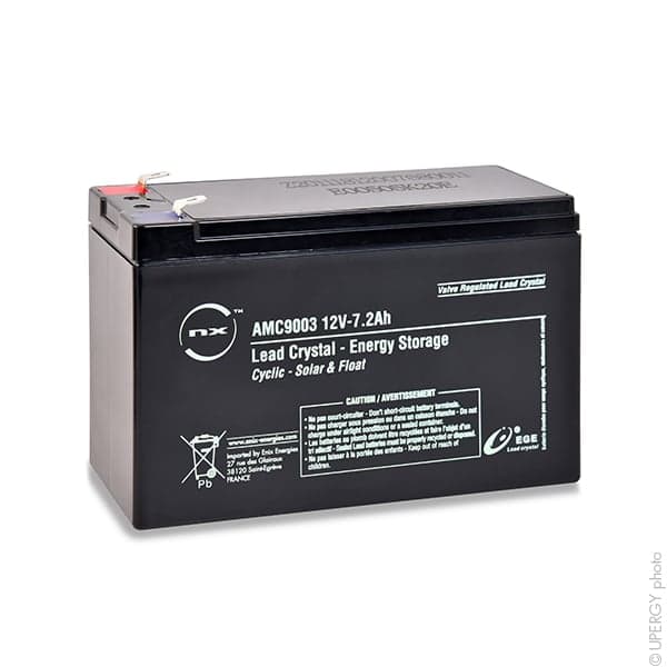 NX - Batterie lead crystal 6-CNFJ-7.2 12V 7.2Ah F6.35