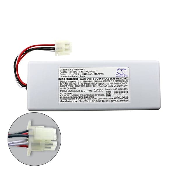 CS - Batterie médicale rechargeable pour Philips Respironics V60 et V60S 14.4V 11Ah
