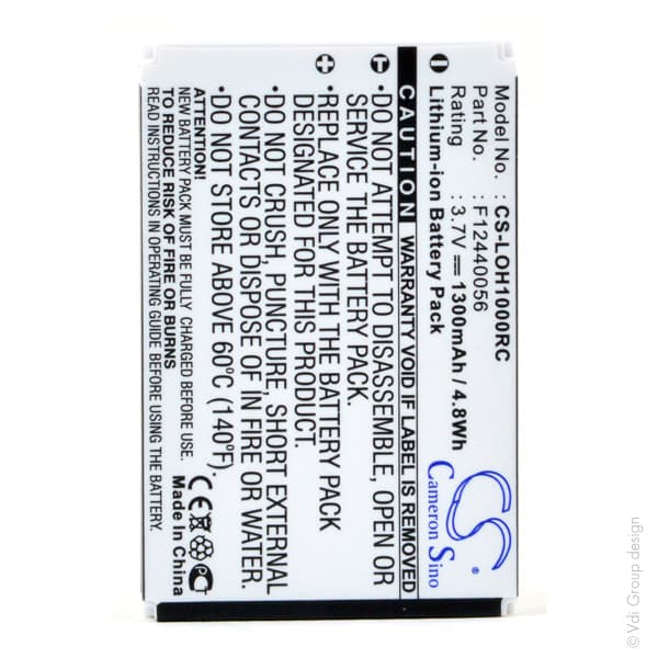 NX - Batterie télécommande universelle 3.7V 1300mAh