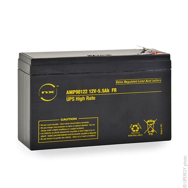NX - Batterie onduleur (UPS) NX 5.5-12 UPS High Rate FR 12V 5.5Ah F6.35/F4.8
