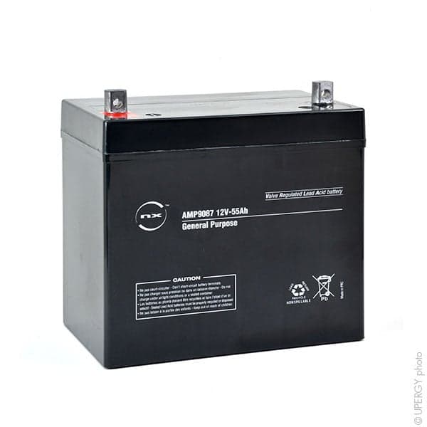 NX - Batterie plomb AGM NX 55-12 General Purpose 12V 55Ah M6-M
