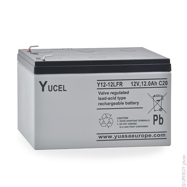 Yucel - Batterie plomb AGM YUCEL Y12-12 FR 12V 12Ah F6.35