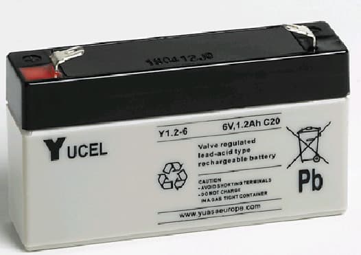 Yucel - Batterie plomb AGM YUCEL Y1.2-6 FR 6V 1.2Ah F4.8