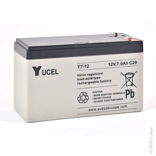 Yucel - Batterie plomb AGM YUCEL Y7-12 12V 7Ah F4.8