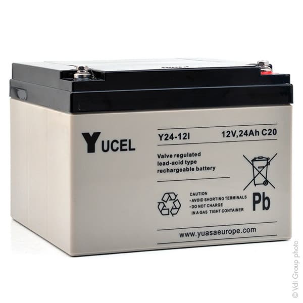 Yucel - Batterie plomb AGM YUCEL Y24-12I 12V 24Ah M5-F