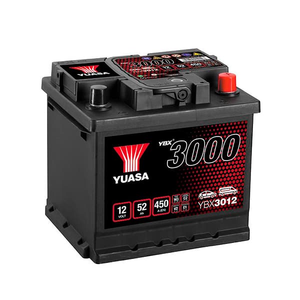 Yuasa - Batterie voiture Yuasa YBX3012 12V 52Ah 450A